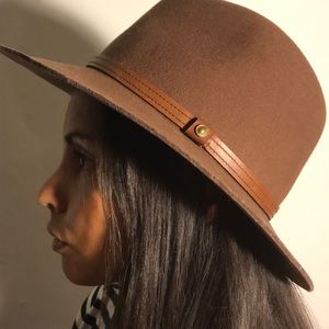 Rag & Bone Wool Leather Trim Hat